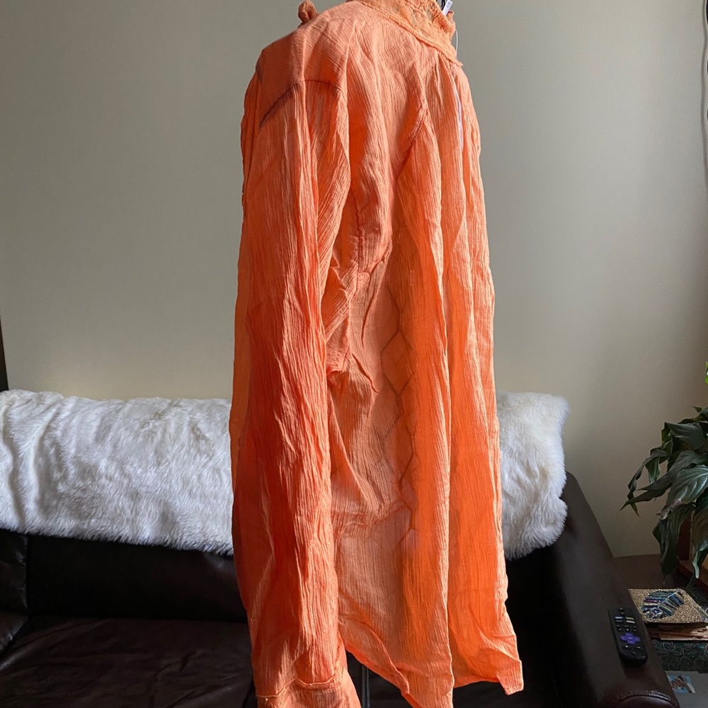 Free People Clemence Buttondown - Super Tropical Size XL - Picture 6 of 17